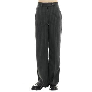 PANTALONE PALAZZO GESSATO LUREX ANTRACITE